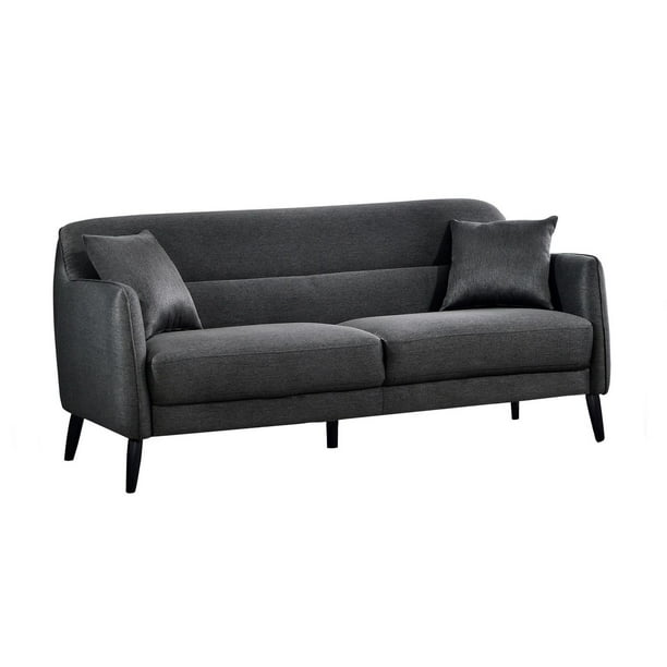 Topline Home Furnishings Dark Grey Sofa Walmart.ca