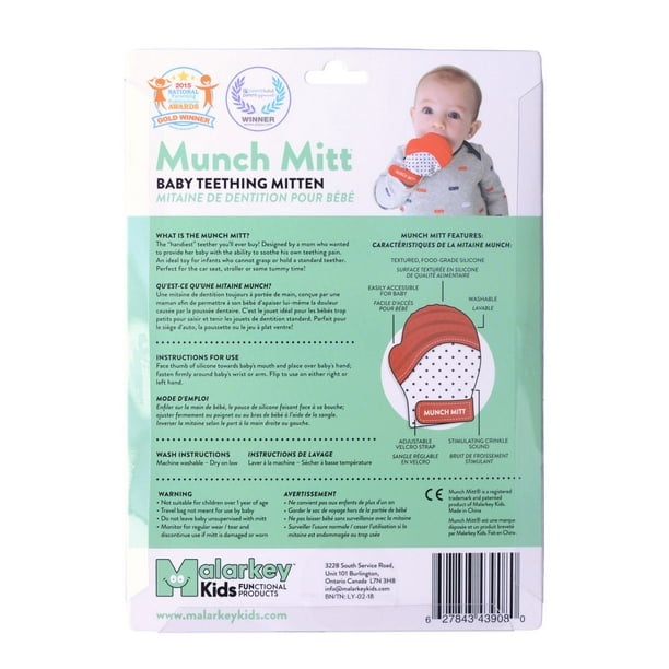 Munch Mitt® Mitaine De Dentition Pour Bebe 