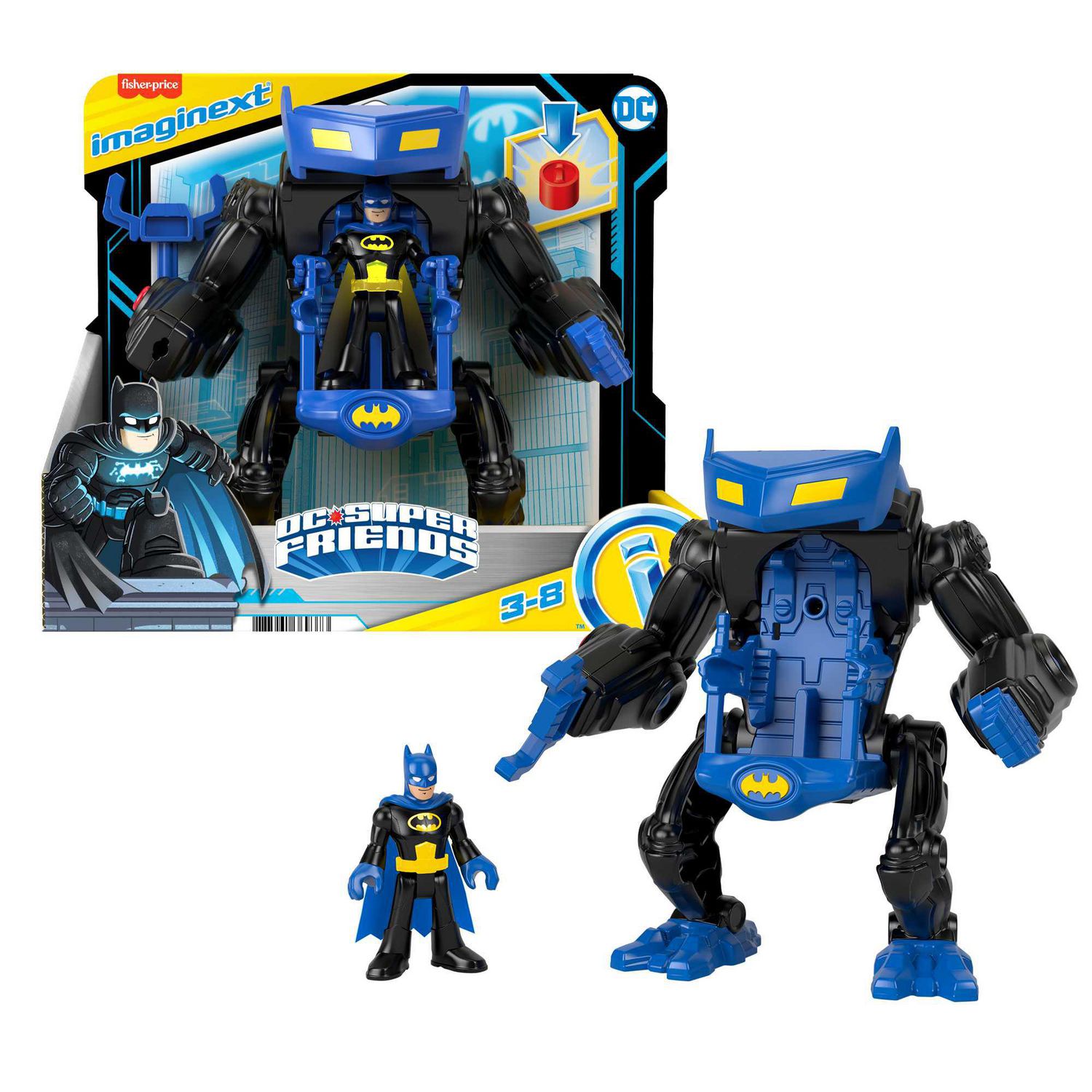 Fisher-Price Imaginext DC Super Friends Batman Battling Robot Set