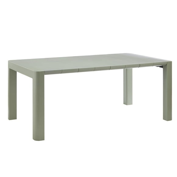 Plus Collection Recycled Plastic 70IN Rectangular Patio Table, Green