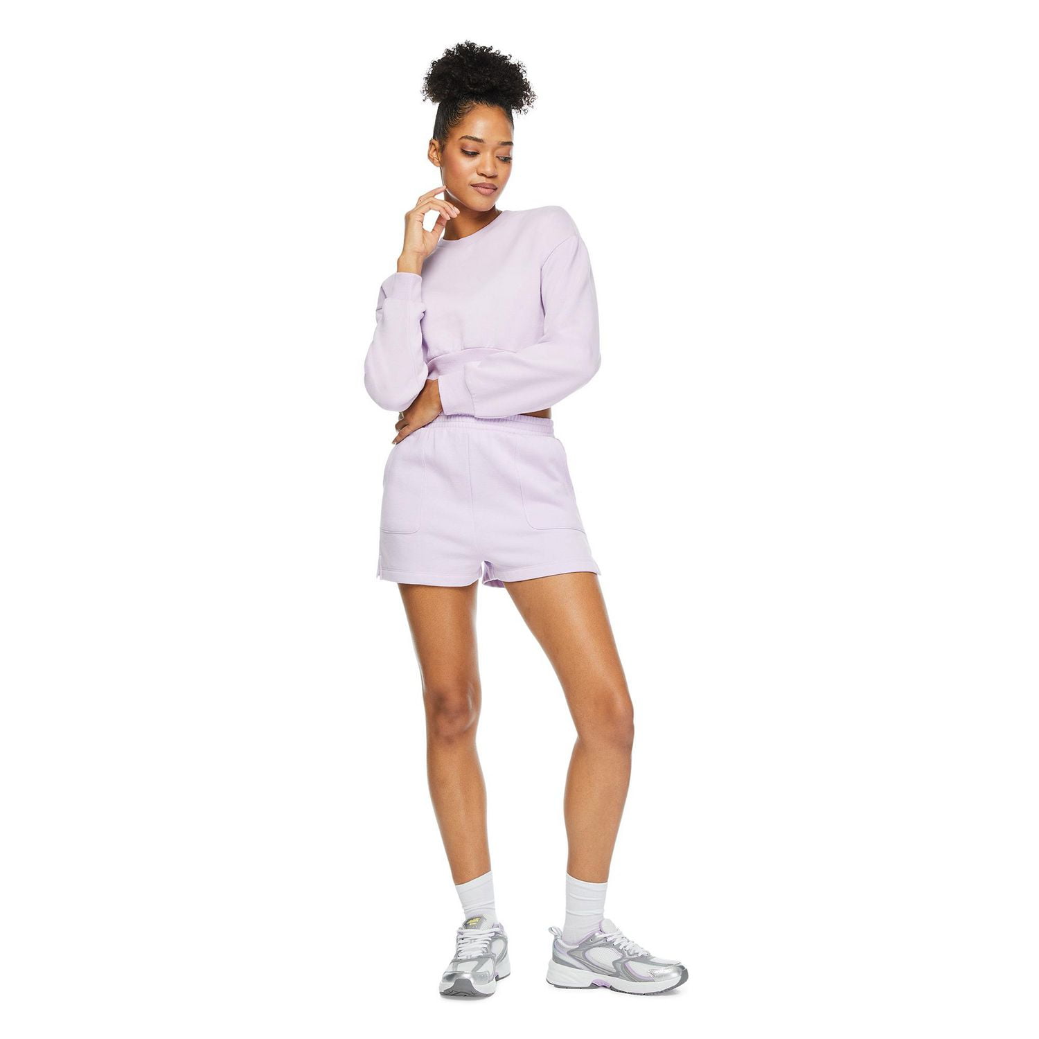 No Boundaries Women's Cropped Fleece Popover