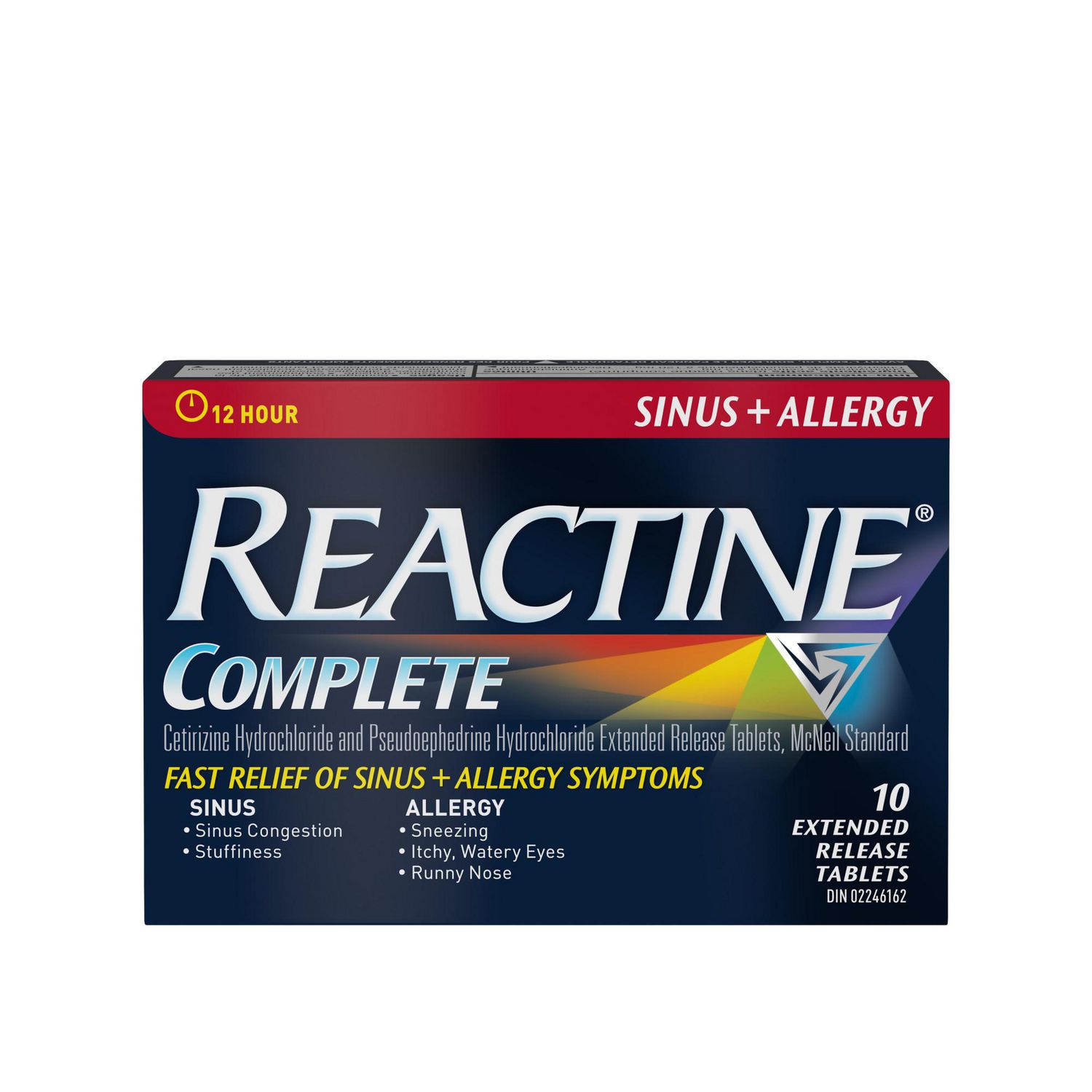 Reactine Complete Sinus + Allergy Medicine Extended Release Tablets, 10 count