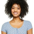 thumbnail image 4 of No Boundaries Women's Henley Tee, 4 of 6
