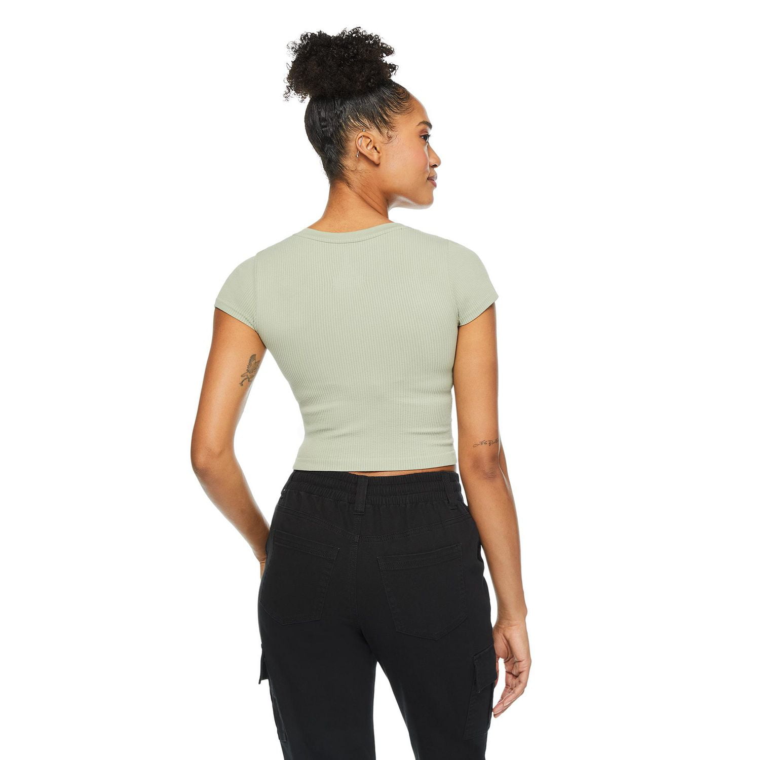 No Boundaries Women's Henley Tee