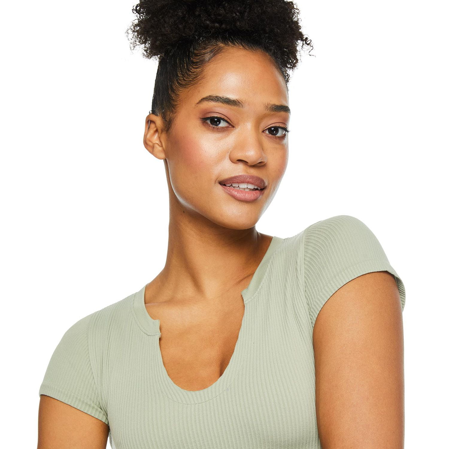 No Boundaries Women's Henley Tee