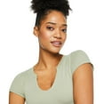 thumbnail image 4 of T-shirt henley No Boundaries pour femmes, 4 of 6