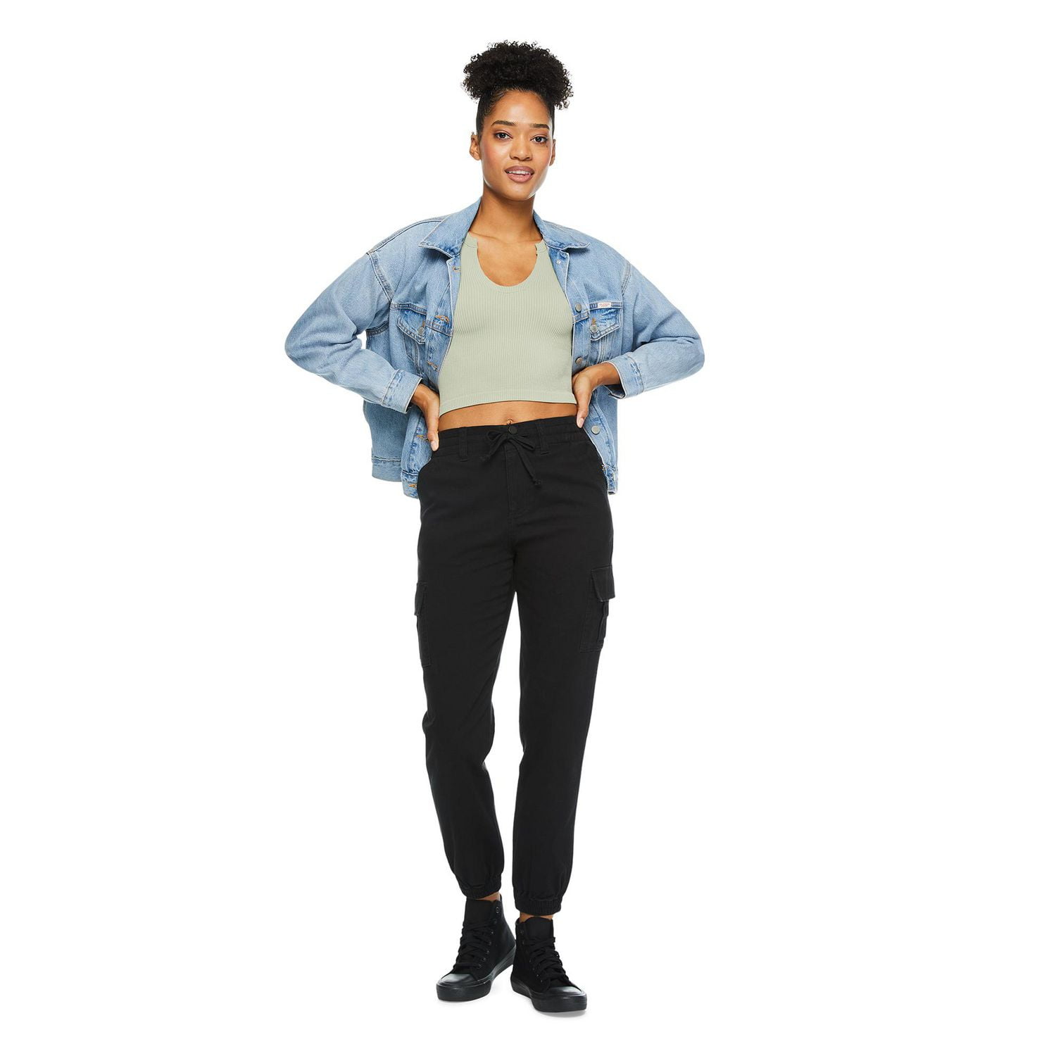 No Boundaries Women's Henley Tee