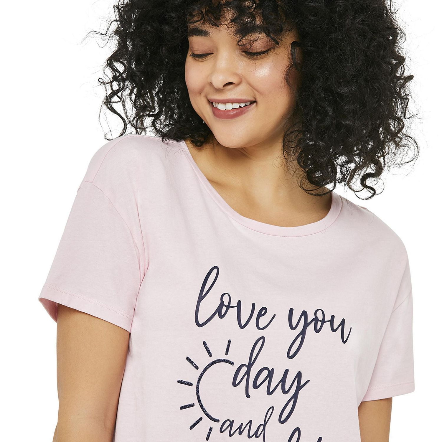 Chemise de nuit à manches courtes George pour femmes