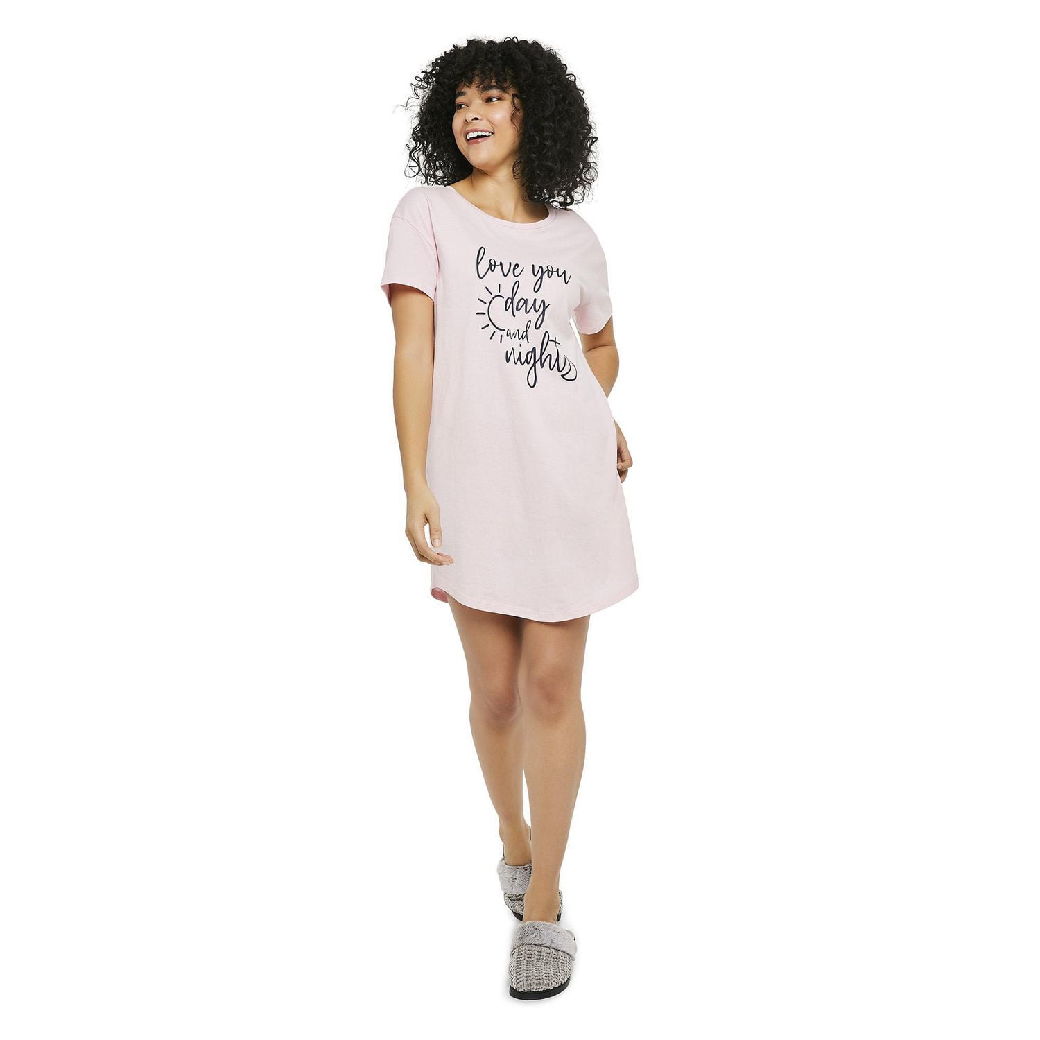 Chemise de nuit à manches courtes George pour femmes