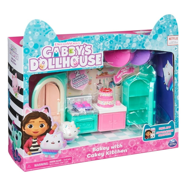 Gabby's Dollhouse, Purrfect Dollhouse avec 2 figurines jouets, 8 meubles, 3  accessoires, 2 boîtes surprises et sons, jouets pour enfants à partir de 3  ans Gabby's Dollhouse 