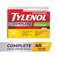 thumbnail image 1 of Tylenol Extra Strength Complete Cold, Cough & Flu Relief Day, 40 Caplets, 1 of 8