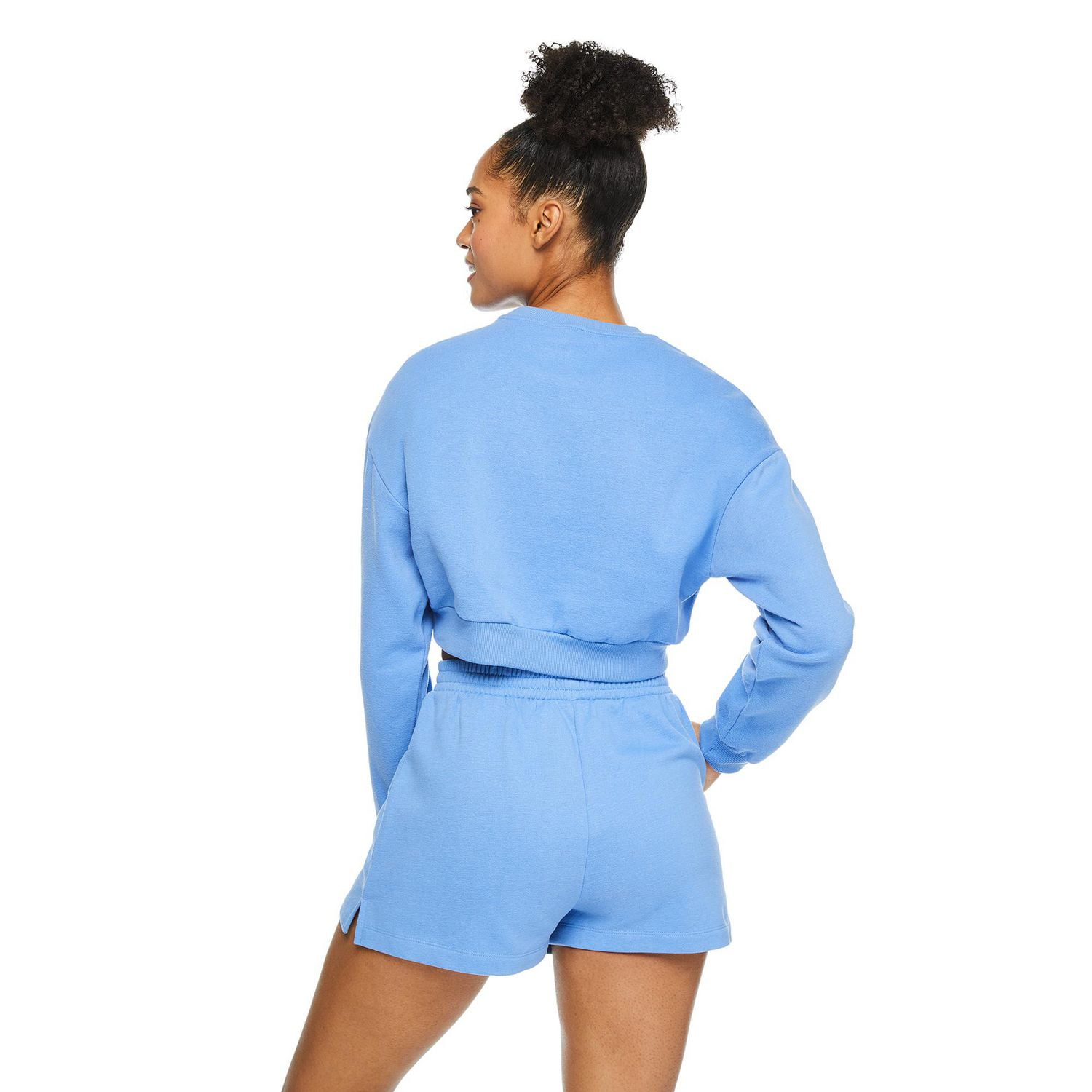 Chandail en molleton écourté No Boundaries pour femmes