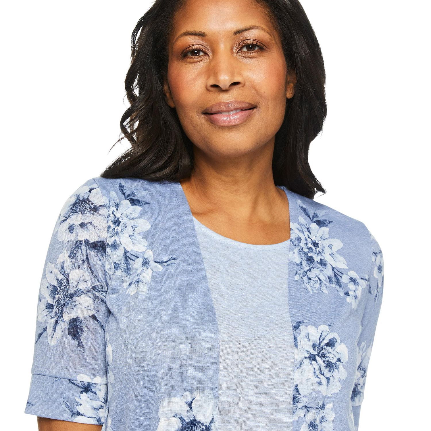 Haut trompe-l’œil en hacci Iyla pour femmes Tailles P-TTG