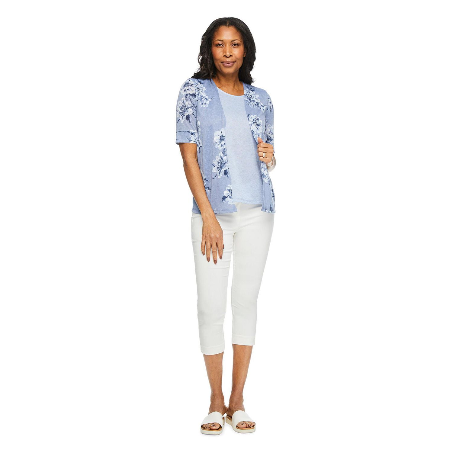 Haut trompe-l’œil en hacci Iyla pour femmes Tailles P-TTG