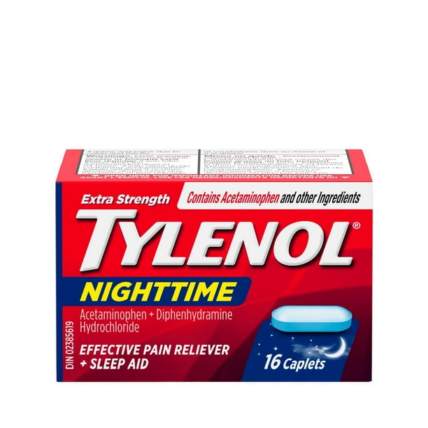 Tylenol Extra Strength Nighttime Pain Relief & Sleep Aid, 16 EA