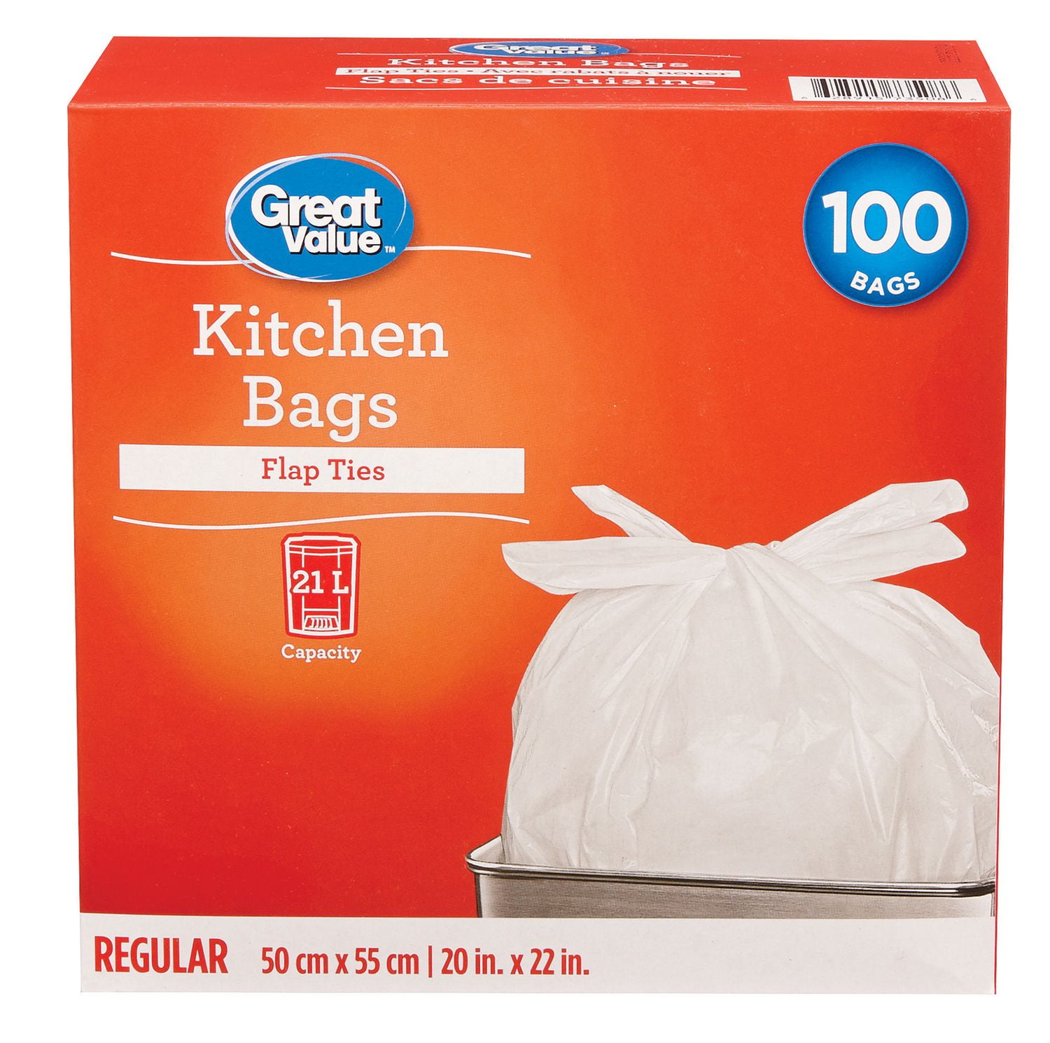 Great Value Kitchen Bags with Flap Ties Walmart Canada