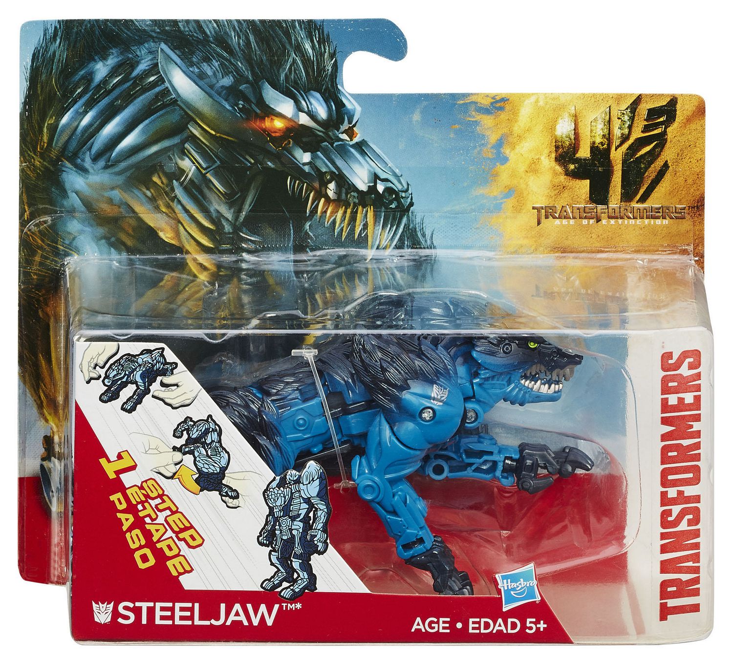 Transformers Age of Extinction Steeljaw One-Step Changer - Walmart.ca