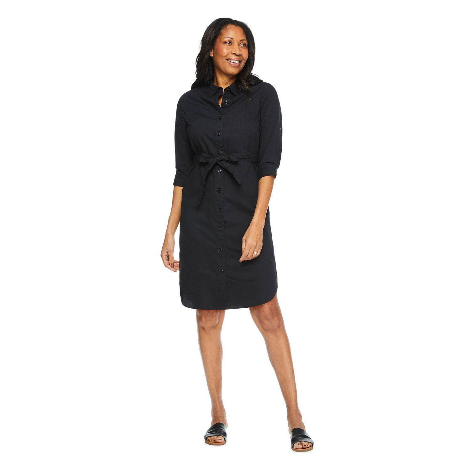Iyla Women's Belted Shirt Dress, Sizes S-XXL