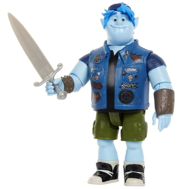 Figurine articulée de base Barley Lightfoot du film «En avant» («Onward») de ​Disney/Pixar, jouet réaliste du film, poupée du frère pour raconter des histoires, la présentation et la collection, pour les 3 ans et plus