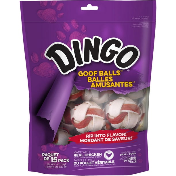 Dingo Balles Amusantes, Paquet de 15, saveur de poulet