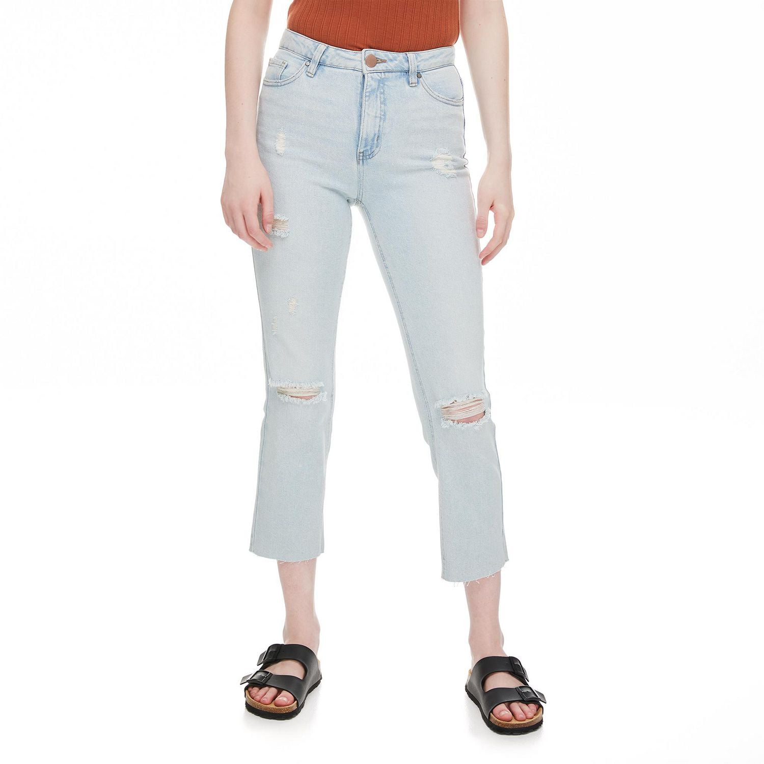 Pantalon étroit, droit et écourté No Boundaries pour femmes