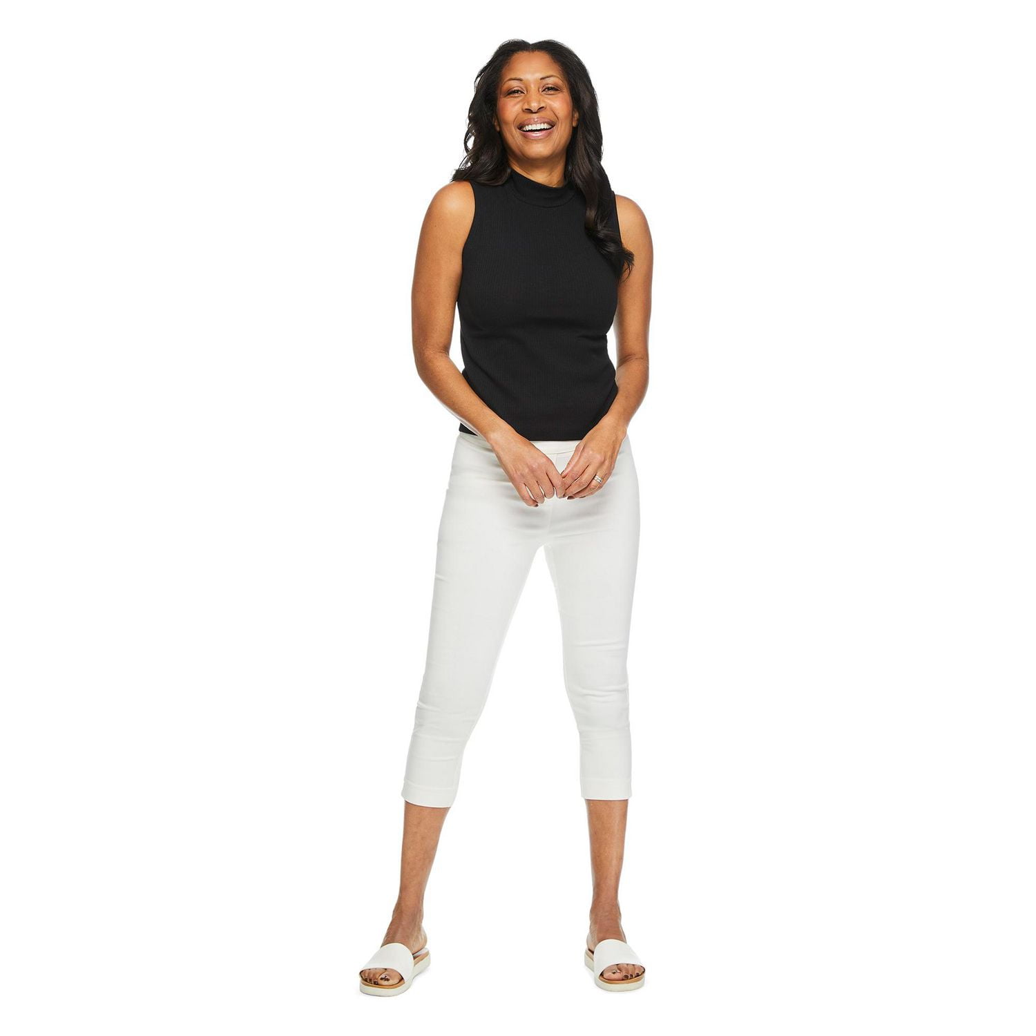 Pantalon capri enfilable Iyla pour femmes