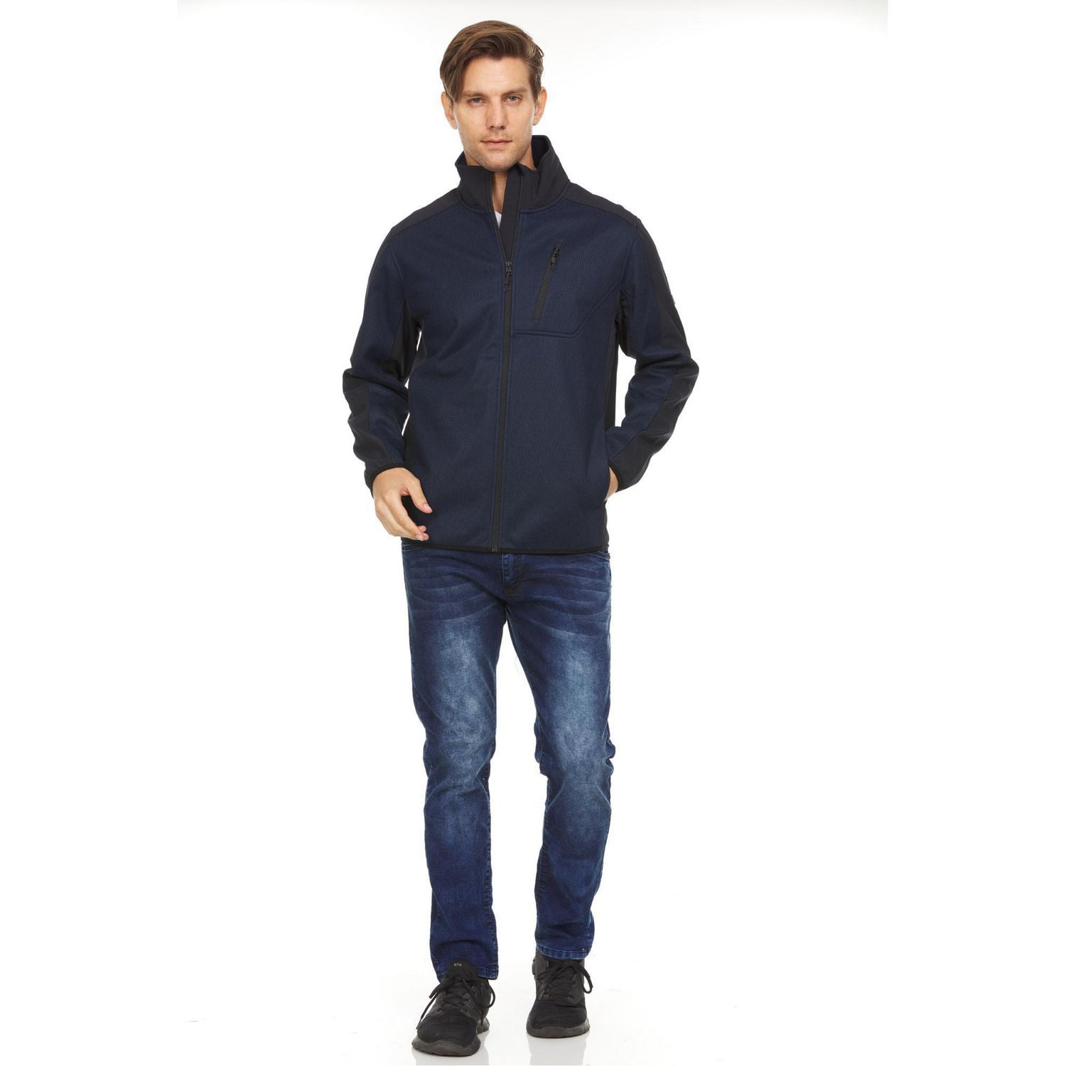 Swiss Tech Men's Sweater Knit Fleece Jacket | Walmart Canada