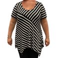 thumbnail image 1 of Time Square Short Sleeve Stripe Top, 1 of 1
