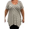 thumbnail image 1 of Time Square Short Sleeve Stripe Top, 1 of 1