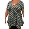 thumbnail image 1 of Time Square Short Sleeve Stripe Top, 1 of 1