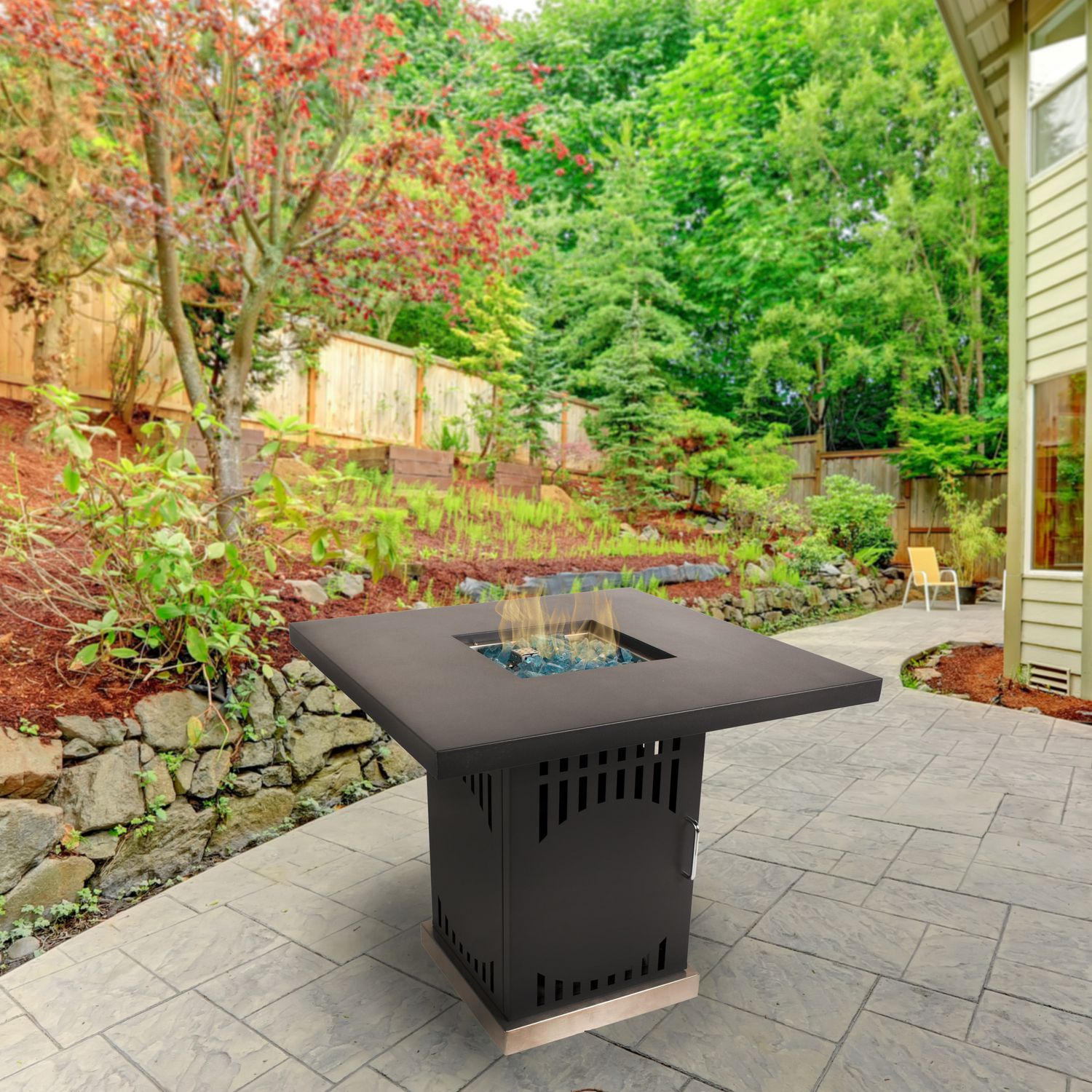 Pleasant Hearth OFG467T Halifax Gas Fire Pit Table Walmart Canada