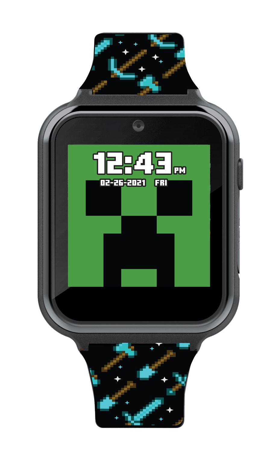 Minecraft Faces Silicone Digital Watch Assorted | WHSmith