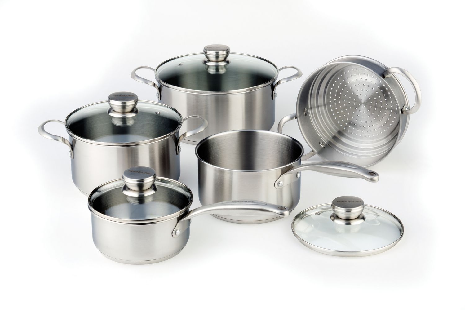 Frigidaire 9 piece Stainless Steel Cookware Set Walmart Canada