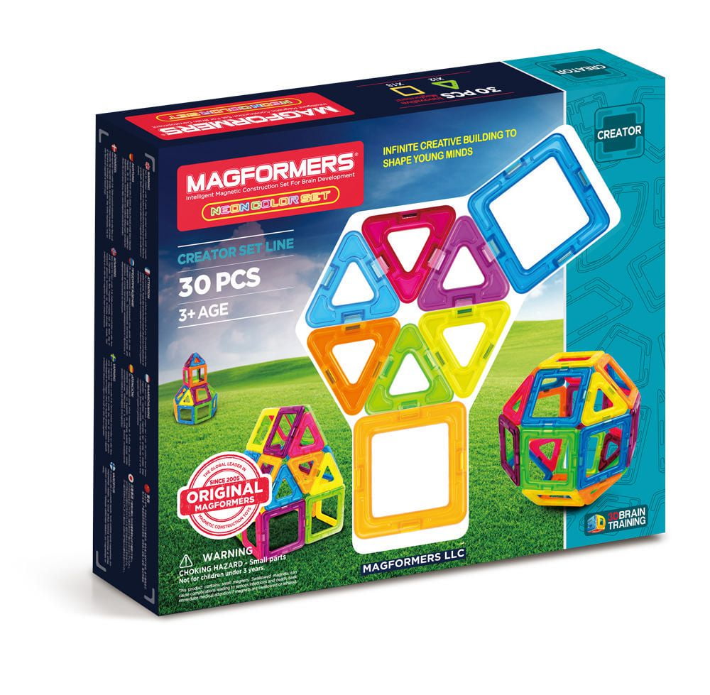 Magformers Neon 30 Pc Set Walmart