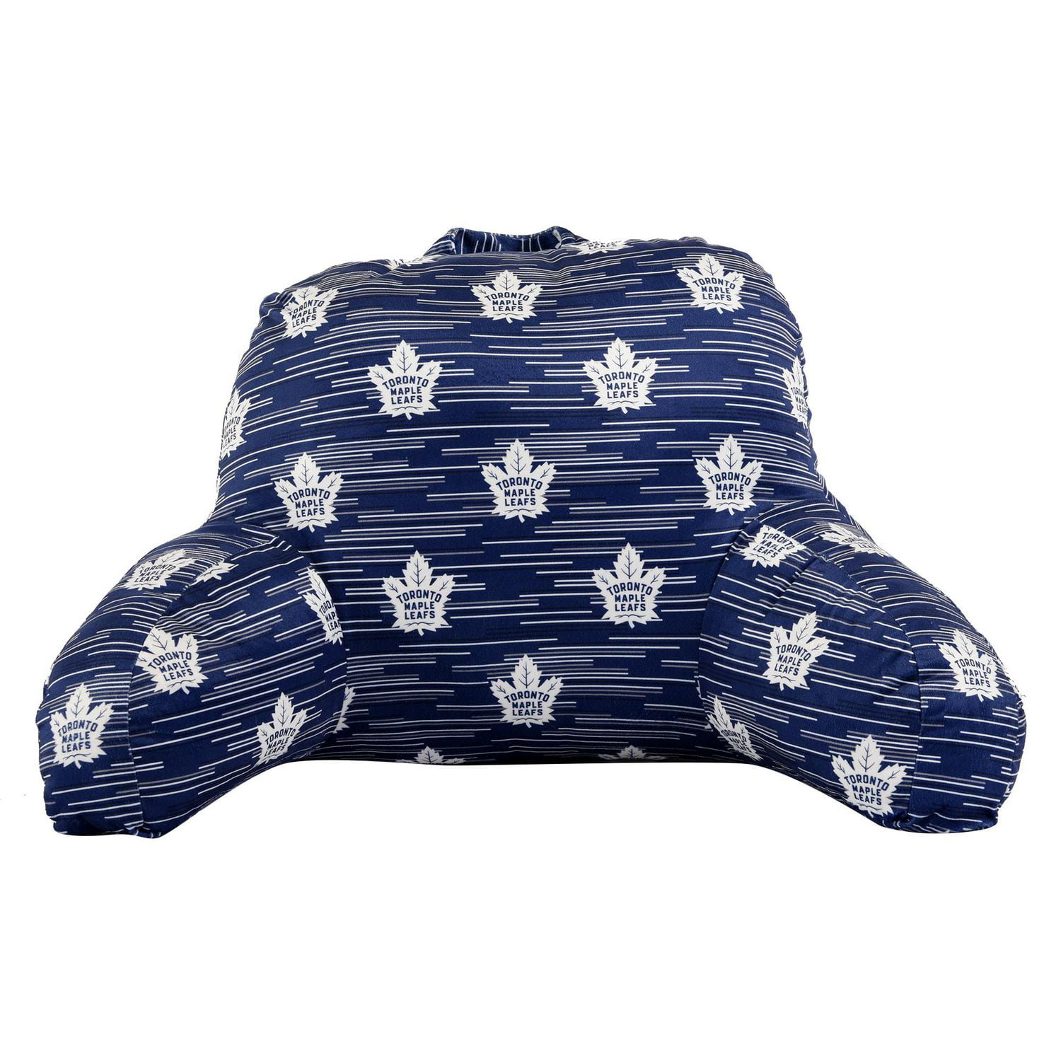 NHL Toronto Maple Leafs Bedrest Pillow with Arms and Pockets by Nemcor 26 x16 Walmart