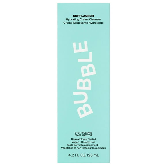 Bubble Skincare Soft Launch Hydrating Cream Facial Cleanser, 125ml, Hydrating Cream Cleanser