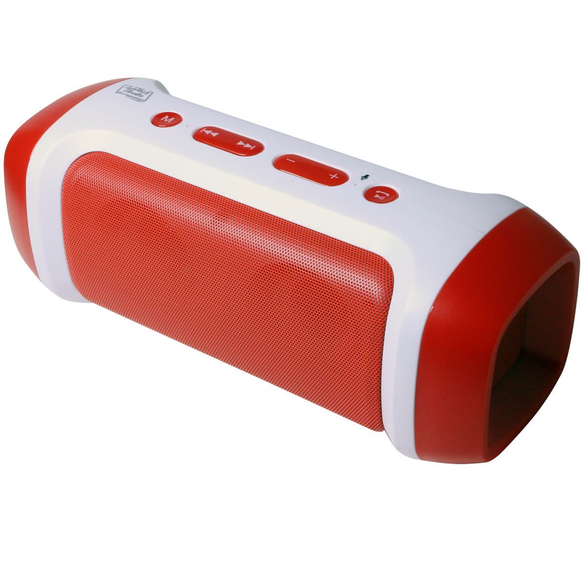 Top Tech Audio Portable Bluetooth Speaker with FM/USB/MicroSD Red