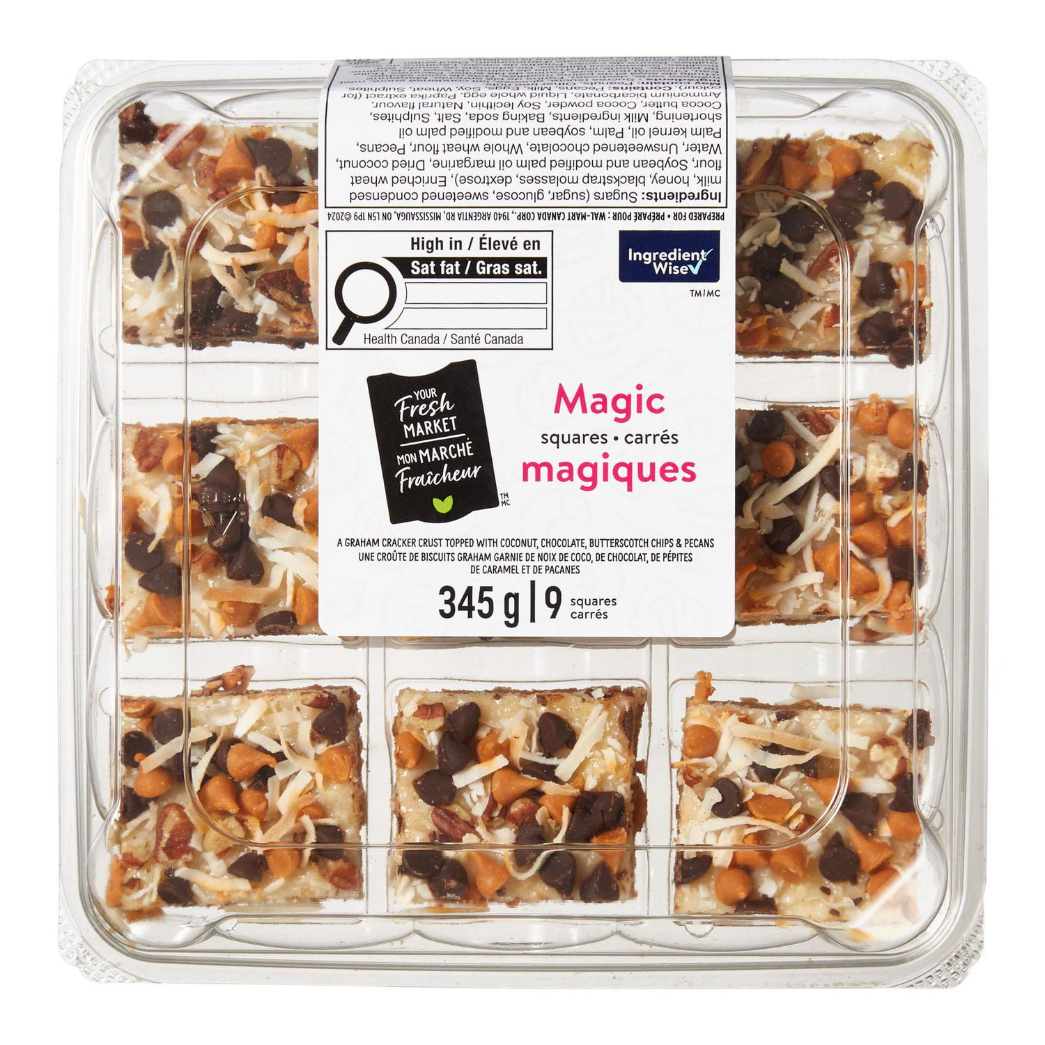 Your Fresh Market Magic Squares, 9 pieces, 345 g total