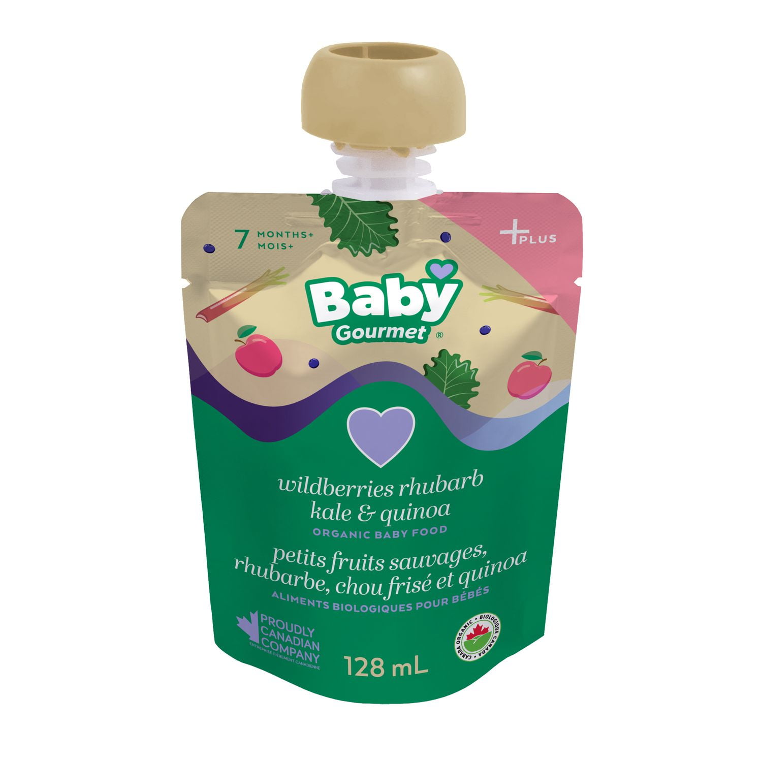 Baby Gourmet Petits Fruits Sauvages Rhubarbe Chou Frise Et Quinoa Aliments Biologique Pour Bebes Plus Walmart Canada