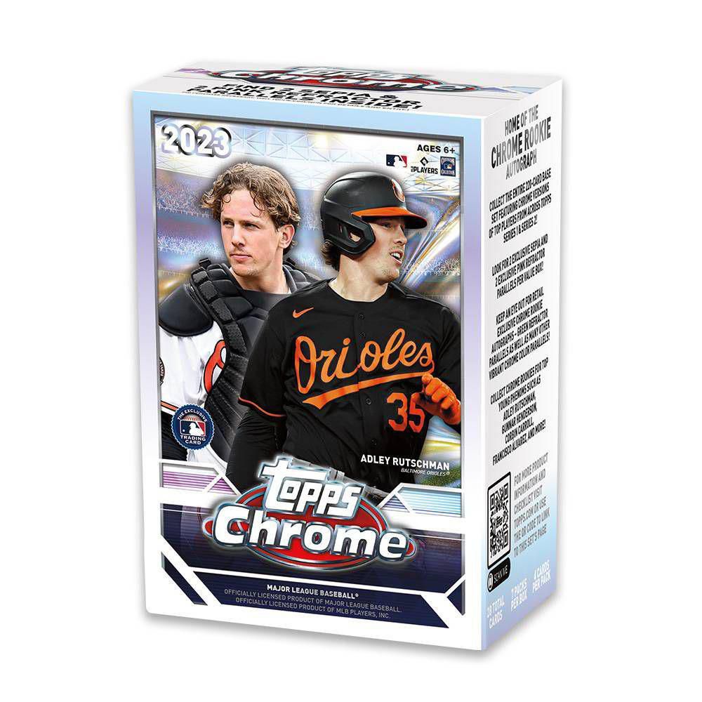 2023 Topps Chrome MLB Baseball Trading Card Blaster Box 