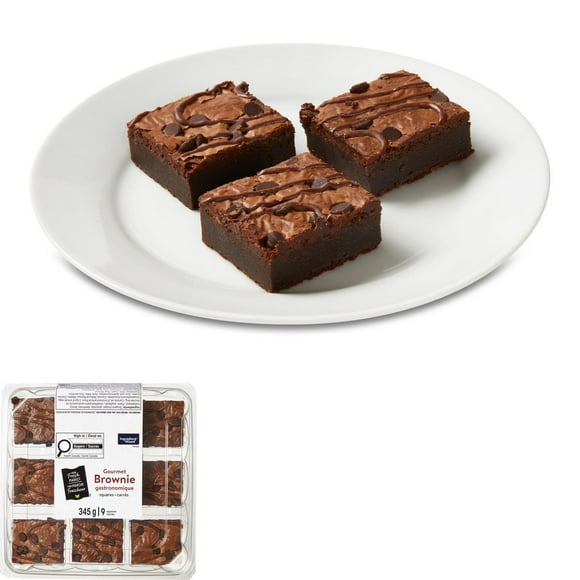 Your Fresh Market Gourmet Brownie Squares, 9 pieces, 345 g total