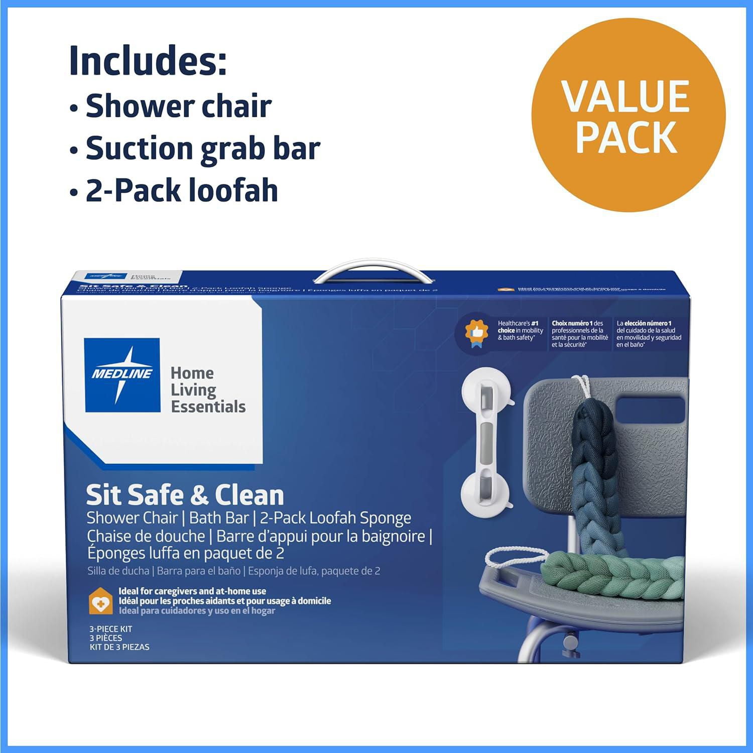 Medline 3-in1 Bath Essentials Kit
