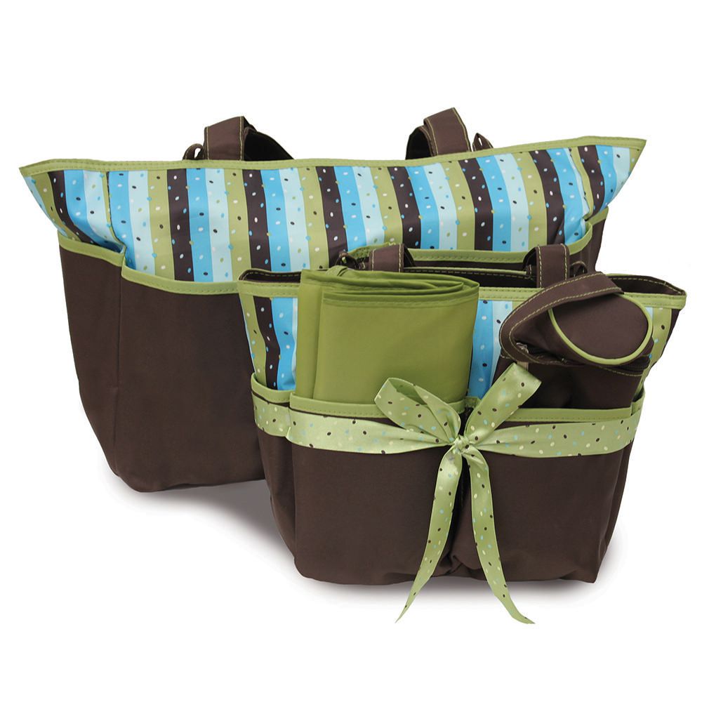 Babyboom 5-in-1 Diaper bag brown/green | Walmart Canada