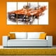Décoration murale sur toile Design Art à motif de « Auto classique en orange » – image 2 sur 3