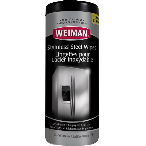 Weiman - Lingettes pour L’acier inoxydable Nettoyant Pour Appareils