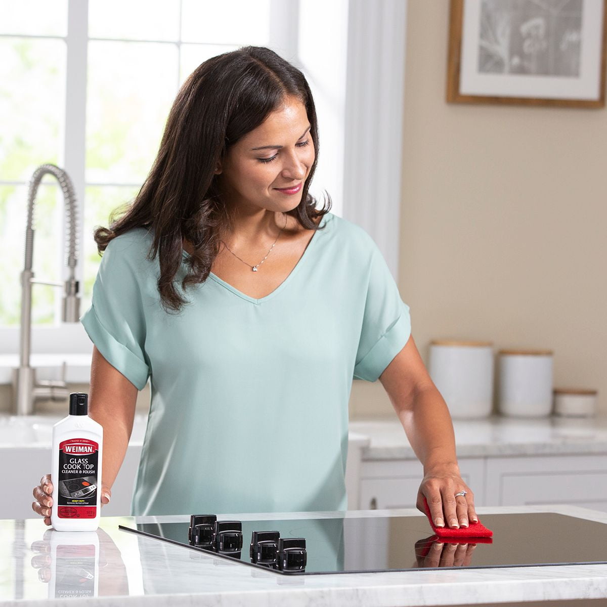 weiman cooktop cleaner pads