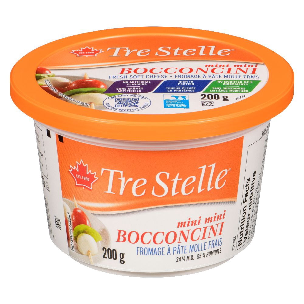 thumbnail image 2 of Fromage bocconcini mini mini Tre Stelle 200 g, 2 of 7