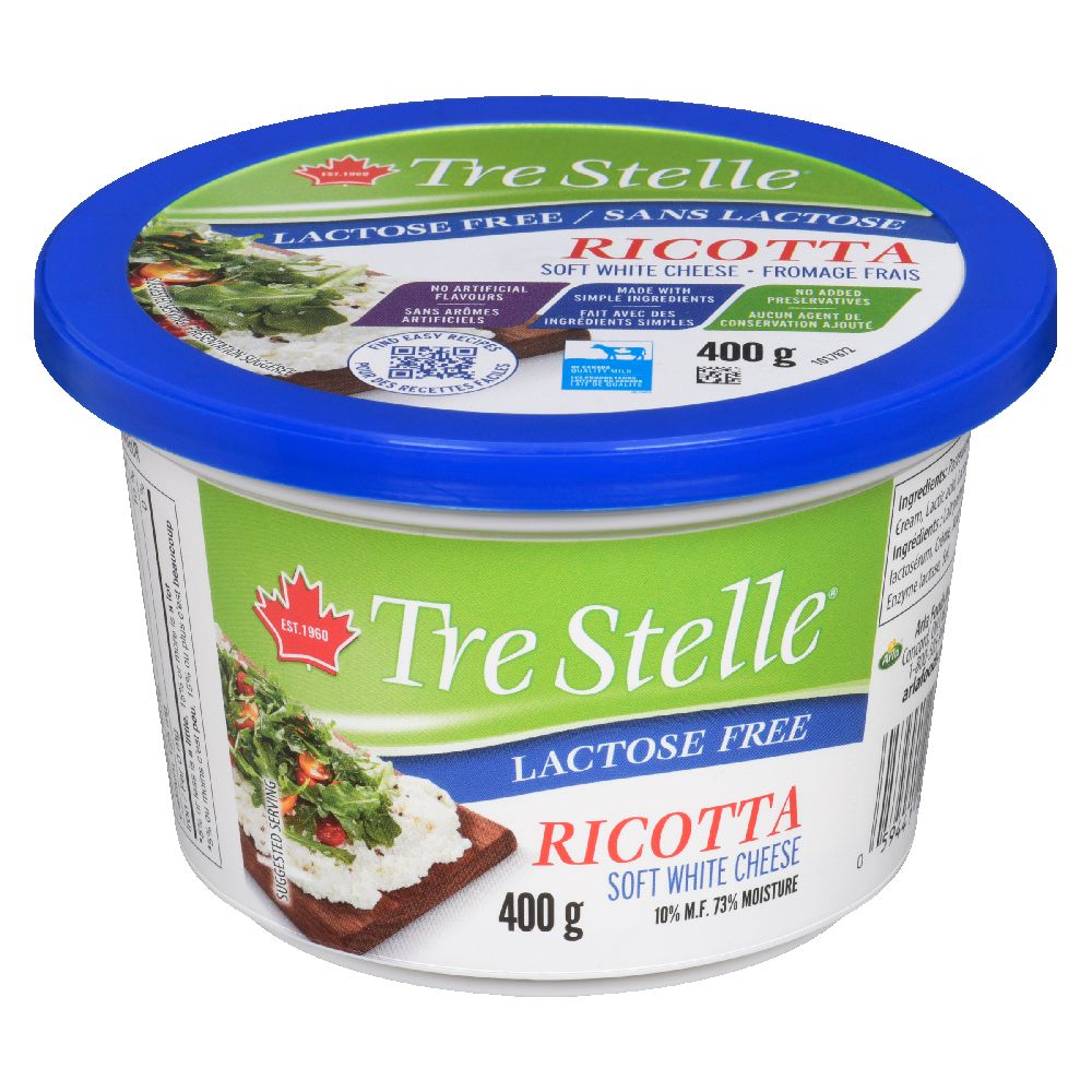 Tre Stelle Lactose Free Ricotta Cheese 400 g
