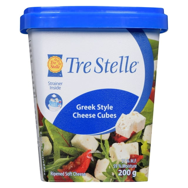 Fromage Style Grec Cubes Tre Stelle