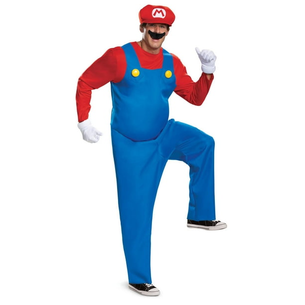Adulte Super Mario Costume Femmes Hommes Déguisement Chapeau Set